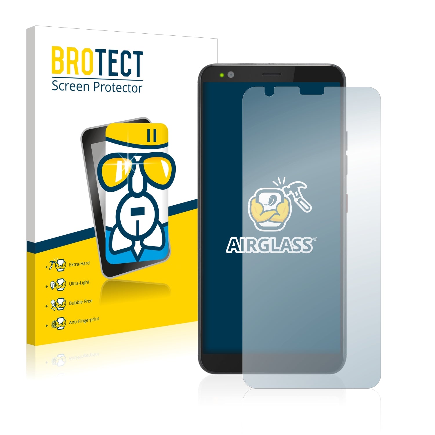 BROTECT Protector Pantalla Cristal Para Gigaset GS100 Protector