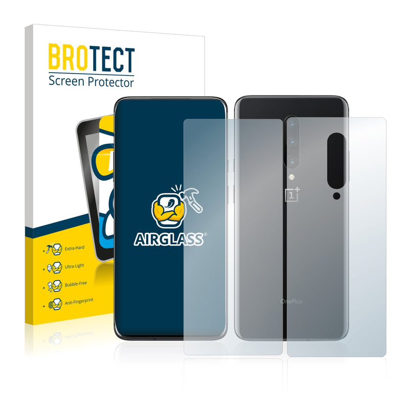 BROTECT AirGlass Glass Screen Protector for OnePlus 7 Pro (Front + Back)