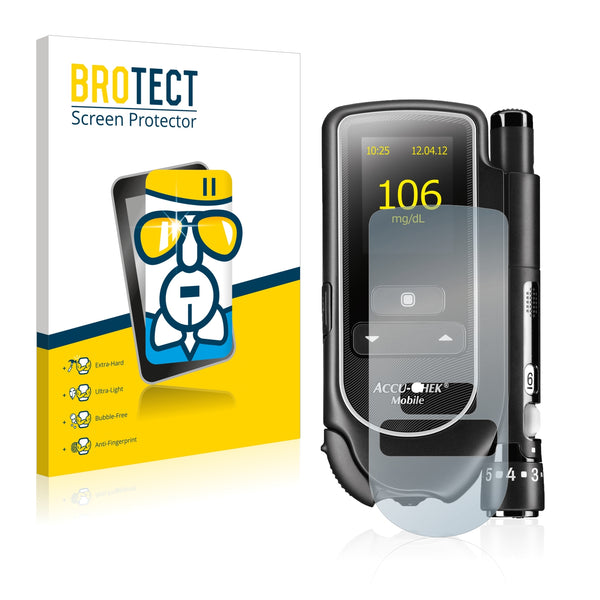 BROTECT AirGlass Glass Screen Protector for Accu-Chek Mobile