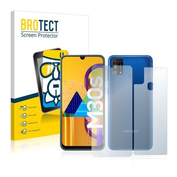 BROTECT AirGlass Glass Screen Protector for Samsung Galaxy M31 (Front + Back)