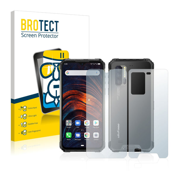 BROTECT AirGlass Glass Screen Protector for Ulefone Armor 7 (Front + Back)