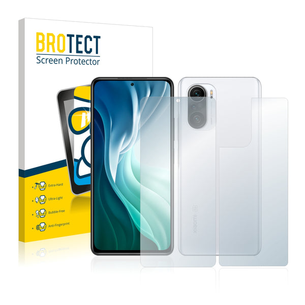 BROTECT AirGlass Glass Screen Protector for Xiaomi Redmi K40 (Front + Back)