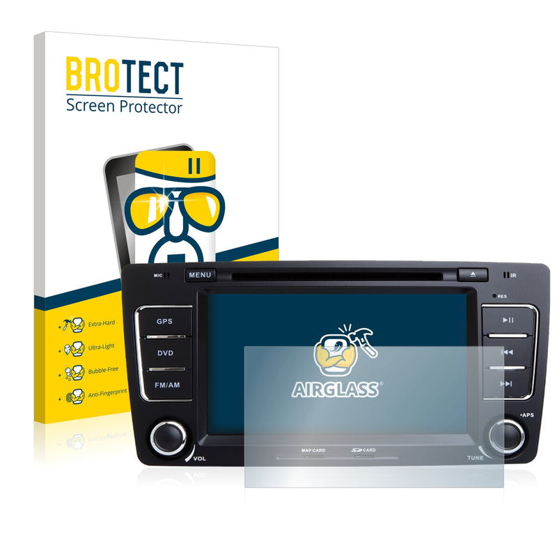BROTECT AirGlass Glass Screen Protector for Skoda Octavia 2008 Infotainment System