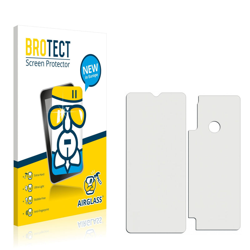 BROTECT AirGlass Glass Screen Protector for Motorola Moto G8 Power Lite (Front + Back)