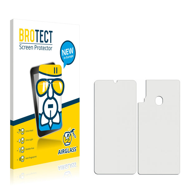 BROTECT AirGlass Glass Screen Protector for Samsung Galaxy A20s (Front + Back)