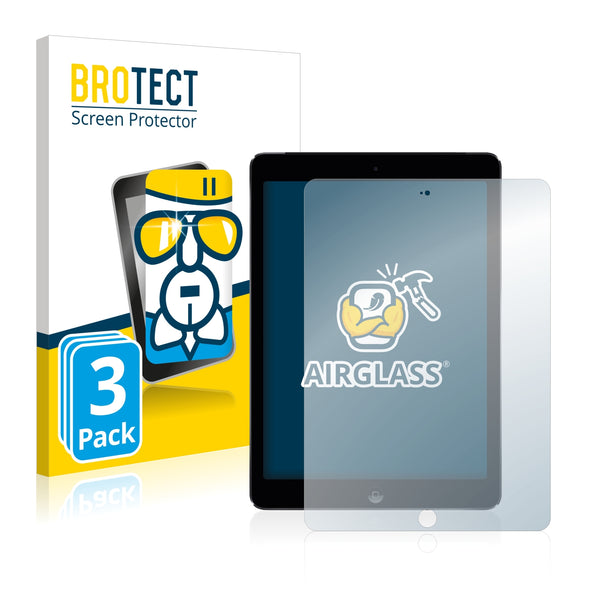 3x BROTECT AirGlass Glass Screen Protector for Apple iPad Air 2