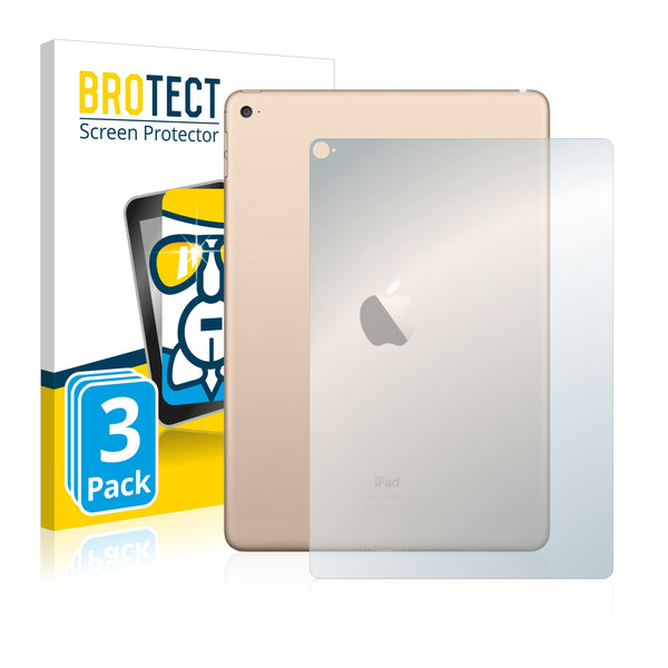 3x BROTECT AirGlass Glass Screen Protector for Apple iPad Air 2 2014 (Back)