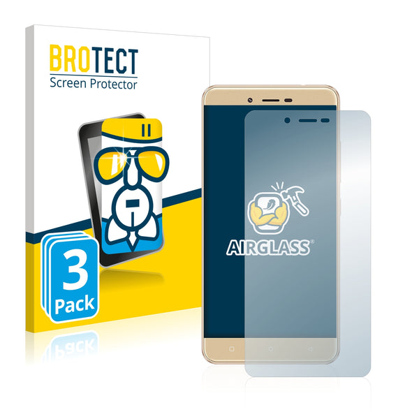 3x BROTECT AirGlass Glass Screen Protector for BLU Vivo XL 2