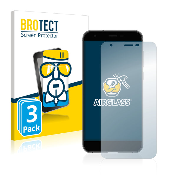 3x BROTECT AirGlass Glass Screen Protector for Oukitel K7000