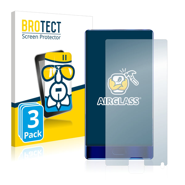 3x BROTECT AirGlass Glass Screen Protector for Doogee Mix