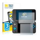 3x BROTECT AirGlass Glass Screen Protector for Nintendo 2DS XL