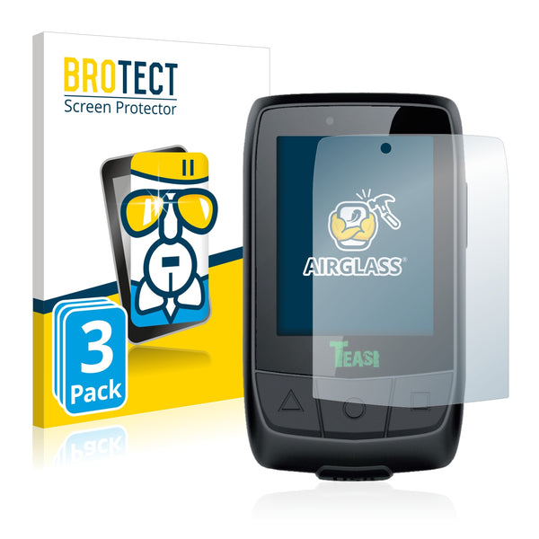 3x BROTECT AirGlass Glass Screen Protector for A-Rival Teasi Core