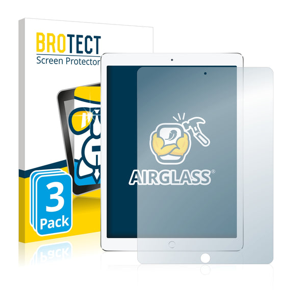 3x BROTECT AirGlass Glass Screen Protector for Apple iPad Pro 10.5 2017