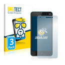 3x BROTECT AirGlass Glass Screen Protector for Wiko Lenny 4