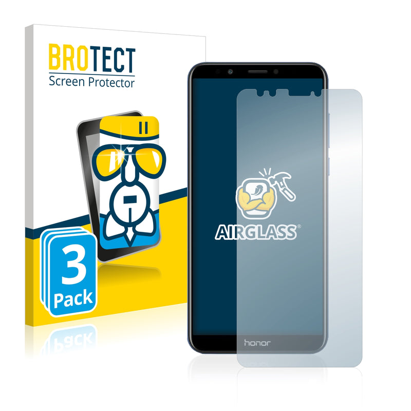 3x BROTECT AirGlass Glass Screen Protector for Honor 7C
