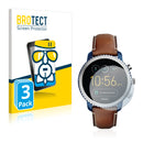 3x BROTECT AirGlass Glass Screen Protector for Fossil Q Explorist (3.Gen)