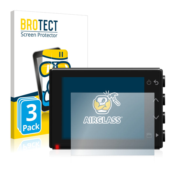 3x BROTECT AirGlass Glass Screen Protector for Garmin Dash Cam 65W