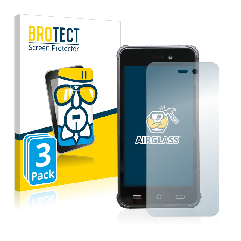 3x BROTECT AirGlass Glass Screen Protector for Conker ST50