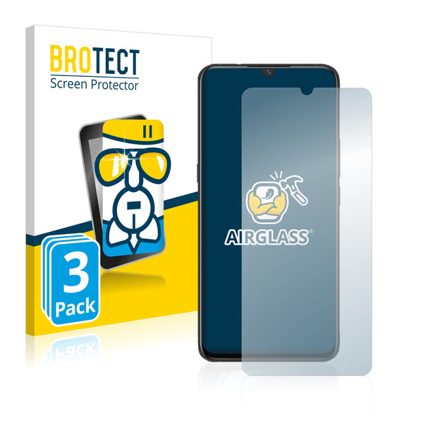 3x BROTECT AirGlass Glass Screen Protector for Vivo iQ00