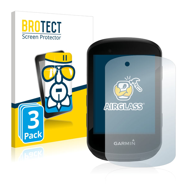 3x BROTECT AirGlass Glass Screen Protector for Garmin Edge 530