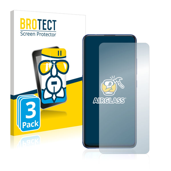 3x BROTECT AirGlass Glass Screen Protector for Vivo S1 Pro