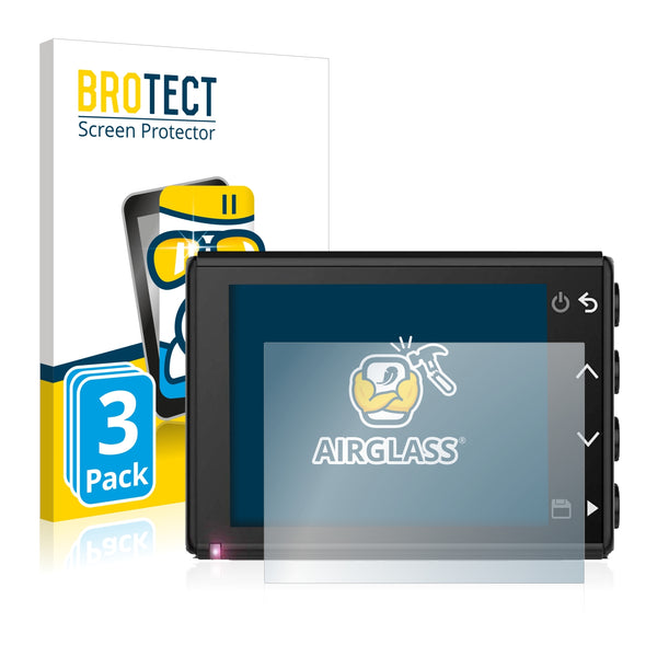 3x BROTECT AirGlass Glass Screen Protector for Garmin Dash Cam 66W