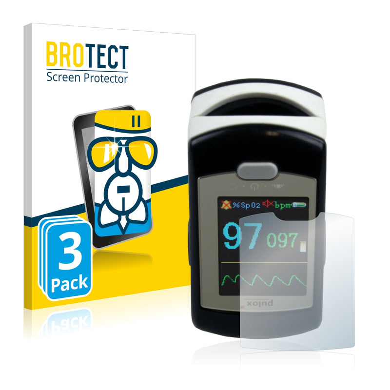 3x BROTECT AirGlass Glass Screen Protector for Pulox PO-300