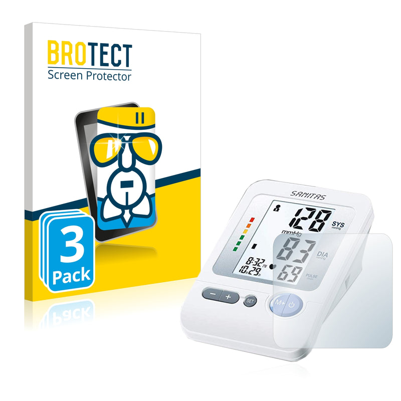 3x BROTECT AirGlass Glass Screen Protector for Sanitas SBM 21
