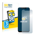 3x BROTECT AirGlass Glass Screen Protector for Gigaset GS195 Pummelphone