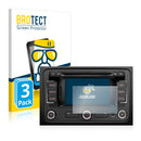 3x BROTECT AirGlass Glass Screen Protector for Volkswagen Caddy 3 2003 RNS 315 5