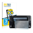 3x BROTECT AirGlass Glass Screen Protector for Volkswagen Amarok Discover Media 6.5 2015