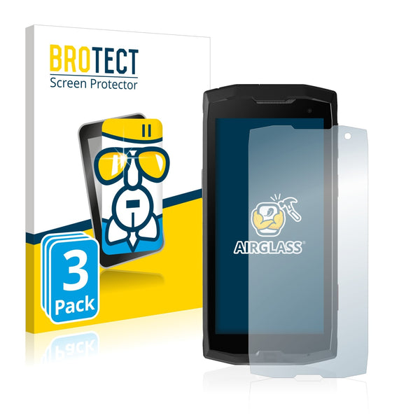 3x BROTECT AirGlass Glass Screen Protector for Crosscall Core M4