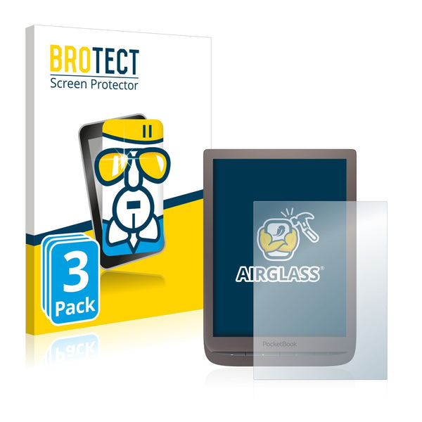 3x BROTECT AirGlass Glass Screen Protector for PocketBook InkPad 3 Pro