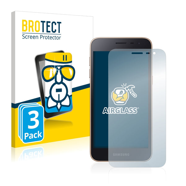 3x BROTECT AirGlass Glass Screen Protector for Samsung Galaxy J2 Core 2020