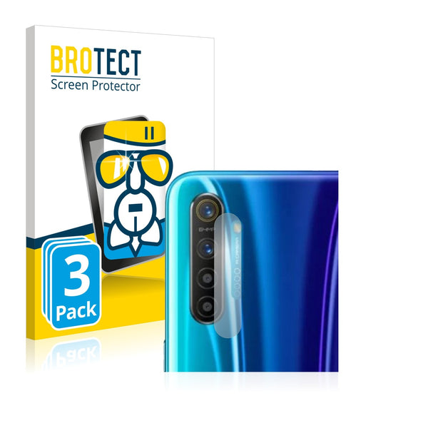 3x BROTECT AirGlass Glass Screen Protector for Realme X2 (Camera)