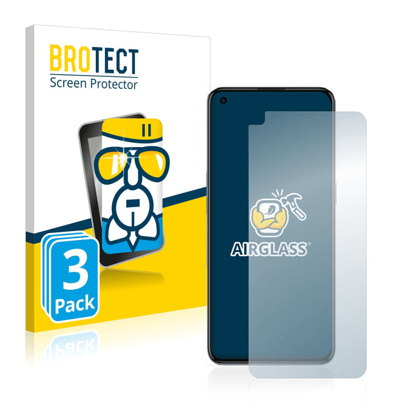 3x BROTECT AirGlass Glass Screen Protector for Realme Q3 Pro Carnival