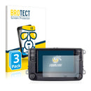 3x BROTECT AirGlass Glass Screen Protector for Volkswagen Autoradio Composition Touch RCD330+ 6.5