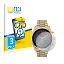 3x BROTECT AirGlass Glass Screen Protector for Michael Kors Access Gen 6 Bradshaw