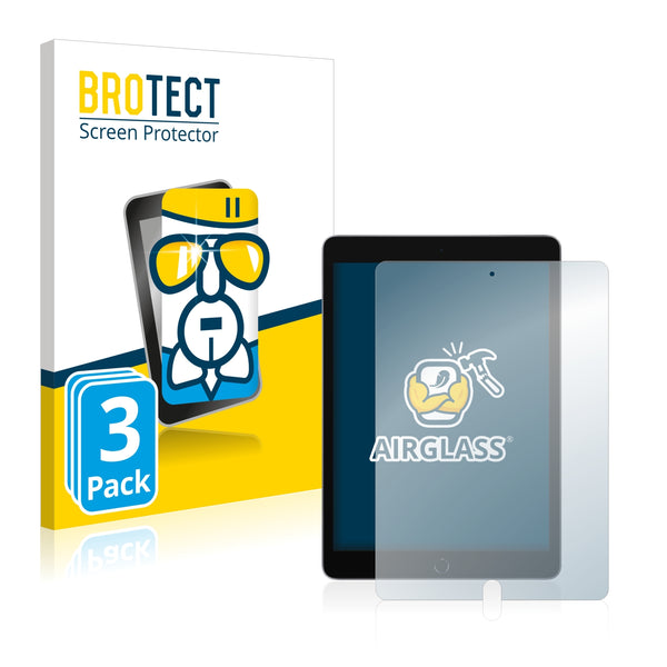 3x BROTECT AirGlass Glass Screen Protector for Apple iPad 10.2? WiFi 2021 (9th generation)