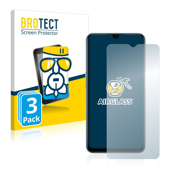 3x BROTECT AirGlass Glass Screen Protector for Oppo A56 5G