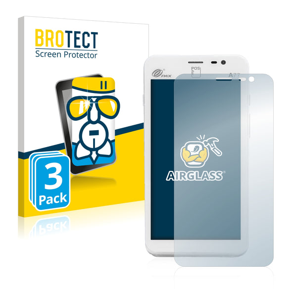 3x BROTECT AirGlass Glass Screen Protector for myPOS Slim