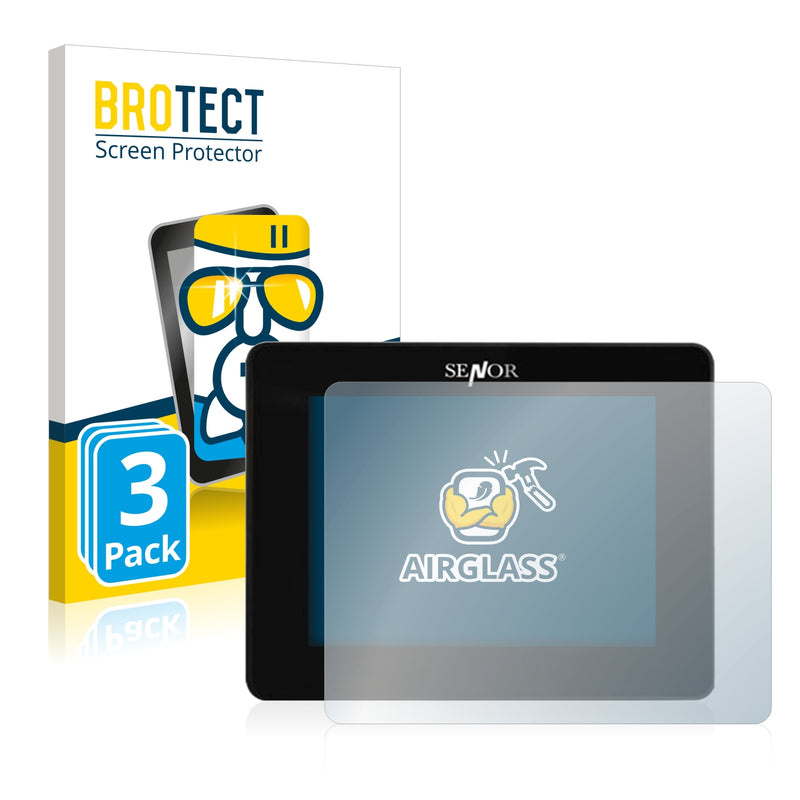 3x BROTECT AirGlass Glass Screen Protector for Senor Hygrolion 97K 9.7