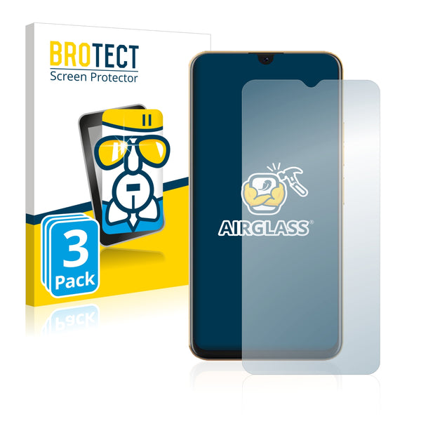 3x BROTECT AirGlass Glass Screen Protector for Coolpad Cool 20 Pro