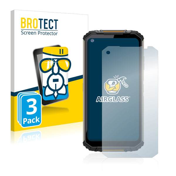 3x BROTECT AirGlass Glass Screen Protector for Oukitel WP16
