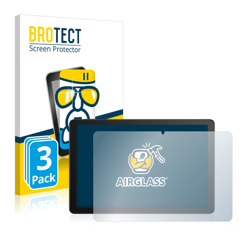 3x BROTECT AirGlass Glass Screen Protector for TCL Tab 10L