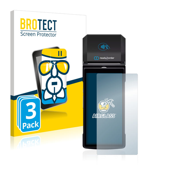 3x BROTECT AirGlass Glass Screen Protector for Ready2order ReadyGo