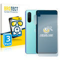 3x BROTECT AirGlass Glass Screen Protector for OnePlus Nord CE 5G (Front + cam)