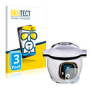 3x BROTECT AirGlass Glass Screen Protector for Krups Cook4me+ Connect