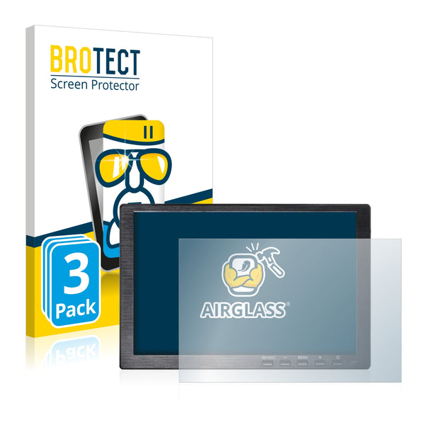 3x BROTECT AirGlass Glass Screen Protector for Kenowa TFT LED Portable Monitor (10.1)