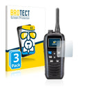 3x BROTECT AirGlass Glass Screen Protector for Icom IC-M25EURO